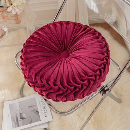 Round Velvet Cushion – Soft Decorative Cushion for Living Room, Bedroom and Office, Perfect as a Floor Cushion or Sofa Decoration | Brehn