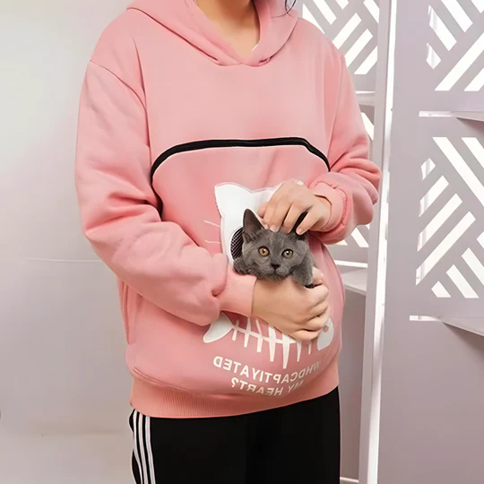 Skanto | Cat Lover Hoodie Pouch - Perfect Pet Gift