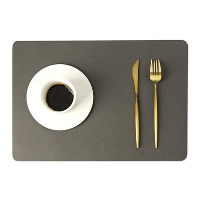 Skanto | Modern Rectangular Waterproof PU Leather Placemats