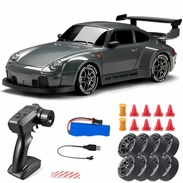BowLift | Retro Drift Master – 4WD RC Car with LED Lights