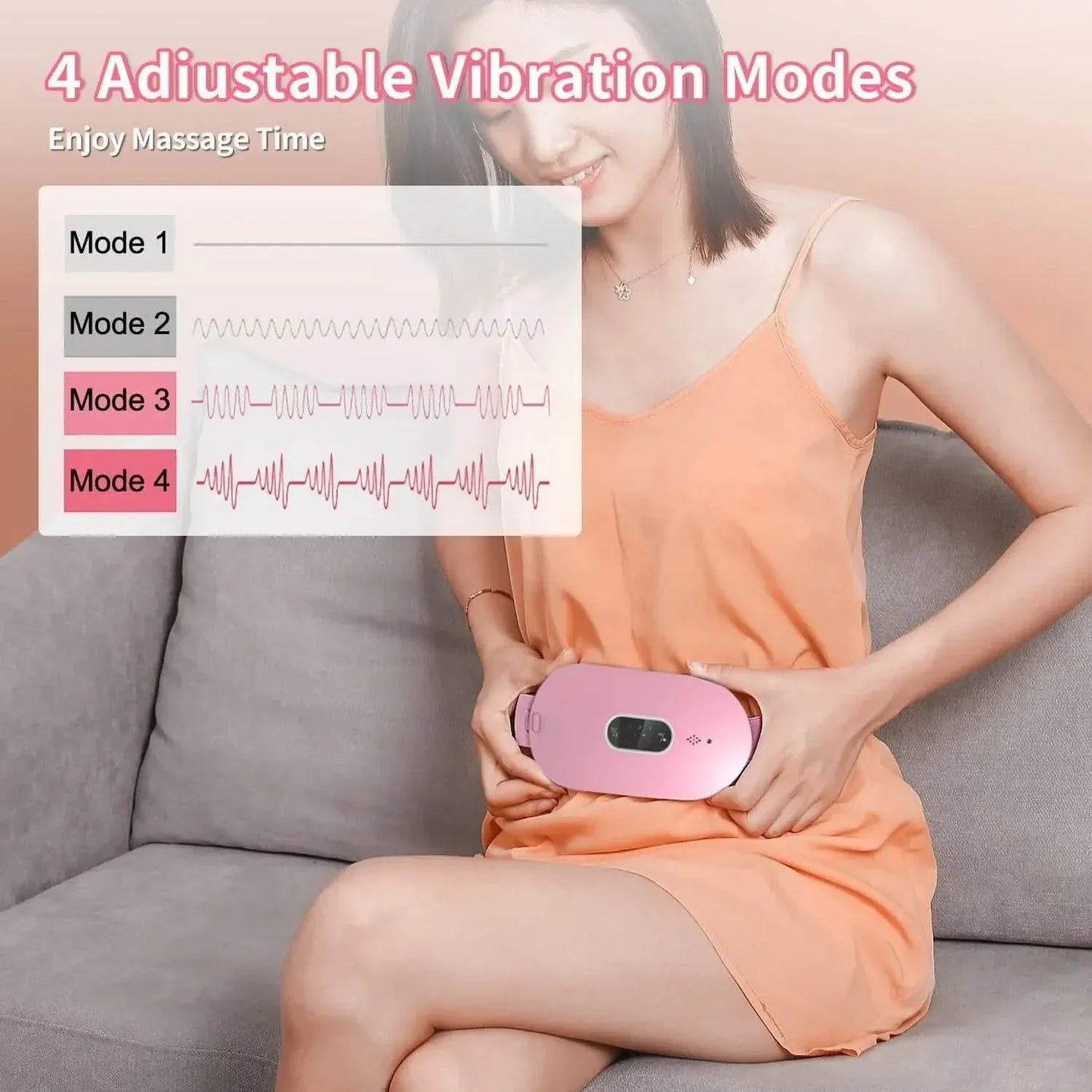 Skanto | Menstrual & Abdominal Pain Relief with Graphene Heat & Vibration Massage