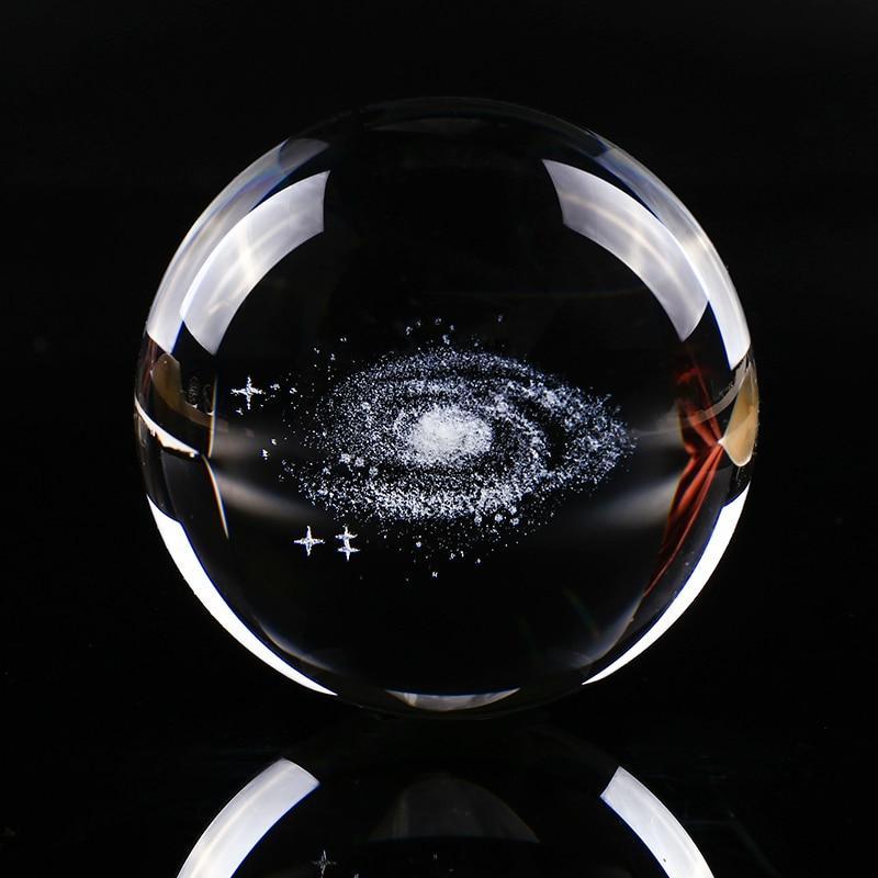 BowLift | Laser Engraved Galaxy Crystal Ball