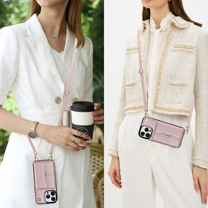 Leather shoulder bag with tote bag and lanyard for the iPhone