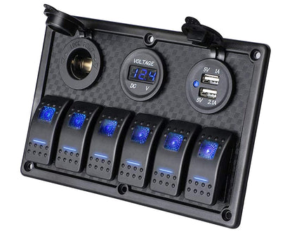Skanto | 6-Way Rocker Switch Panel