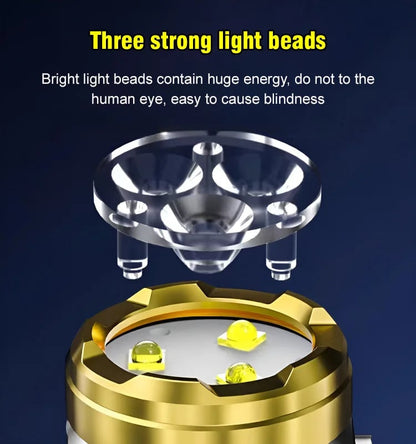 BowLift | Three-Eyed Monster Mini Flash Super Power Flashlight