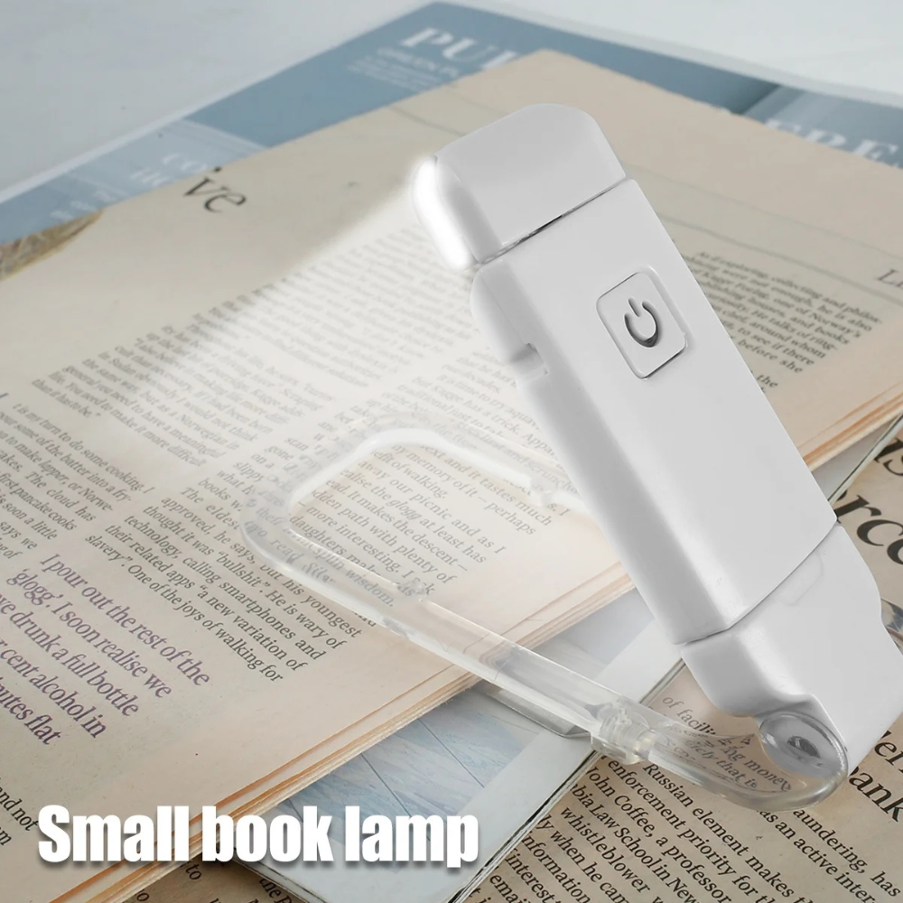 Skanto | Reading Light - Adjustable LED Clip Light with Rechargeable Battery, USB Powered for Bedside Reading, Best for Bookworms and Kids