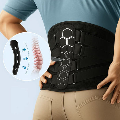 Ultra-Breathable Lower Back Brace - Lightweight Stabilizing Wrap for Pain Relief and Posture Support Skanto
