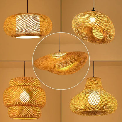 Skanto | Handmade Rattan Pendant Lamp - RayaLight
