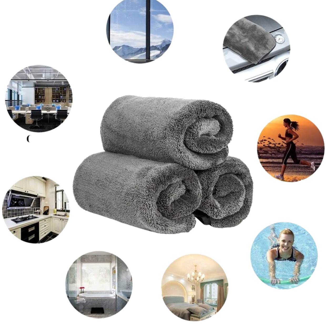 Sandsberg - XXL Bath towel for drying (40x60cm)