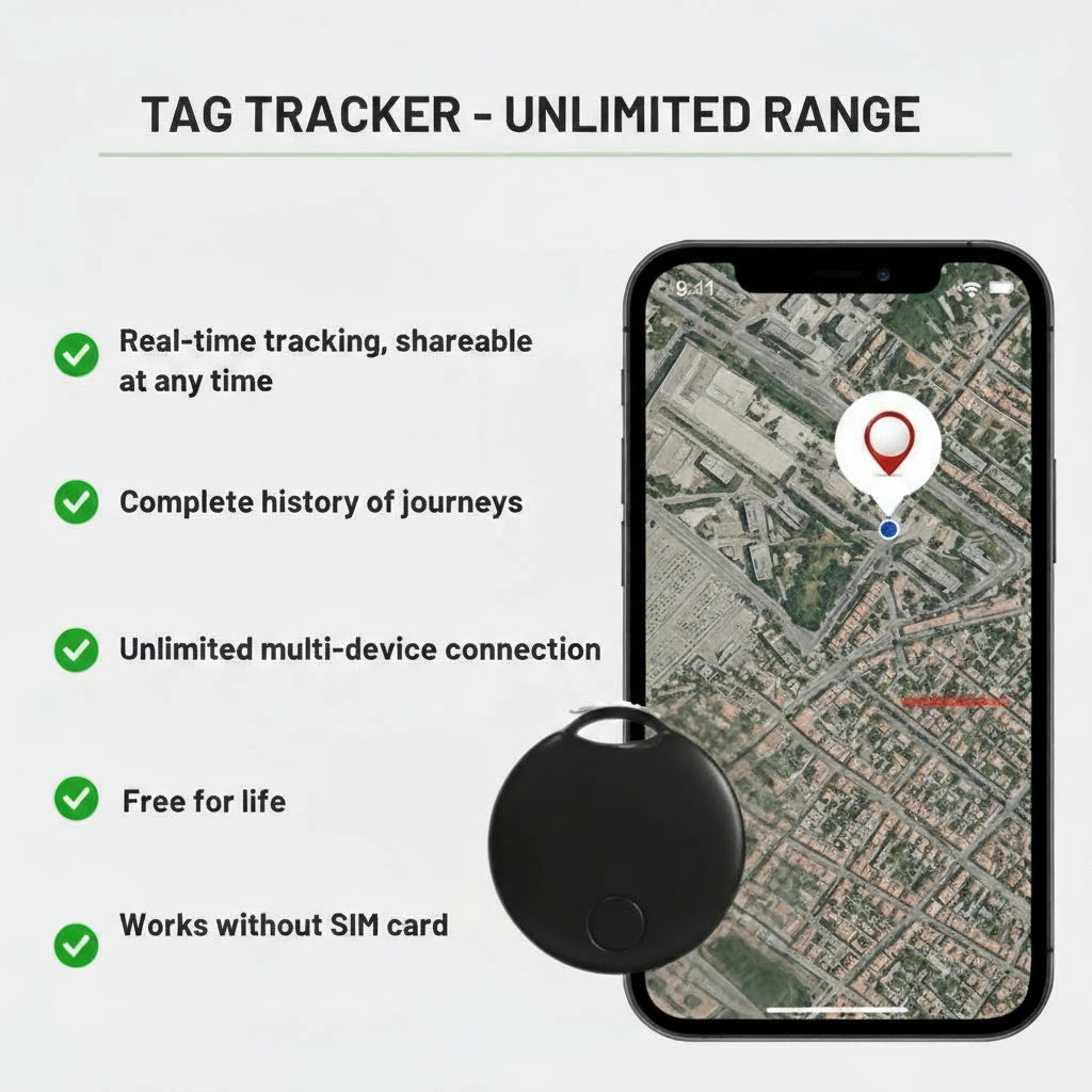 BowLift | Smart TAG BikeTracker | Ultra-Precise, Subscription-Free & Water-Resistant for Bicycles, Cars & Motorcycles