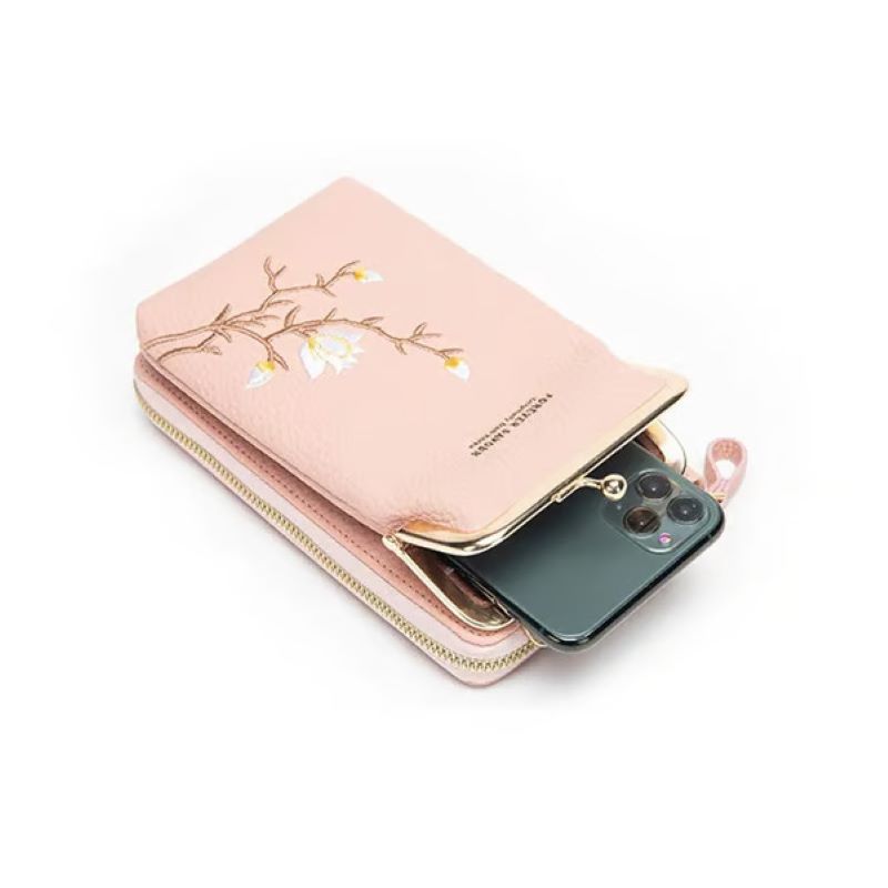 Skanto | Embroidered Women's Crossbody Wallet