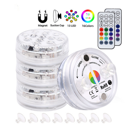 Skanto | Underwater LED Light with Remote Control – RGB Multicolor Pool Lighting for Baths and Ponds