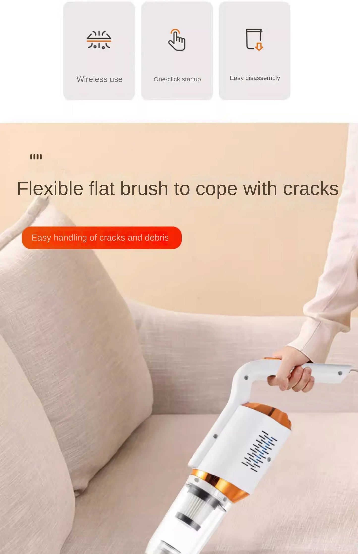 V15 Electric Vacuum Cleaner Handheld Vacuum Cleaner Mopping Machine Karnz