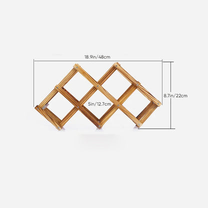 Skanto | Foldable Freestanding Wooden Wine Rack