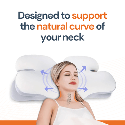Skanto | Ergonomic Cervical Pillow | Memory Foam, Neck Support & Ideal for Peaceful Sleep