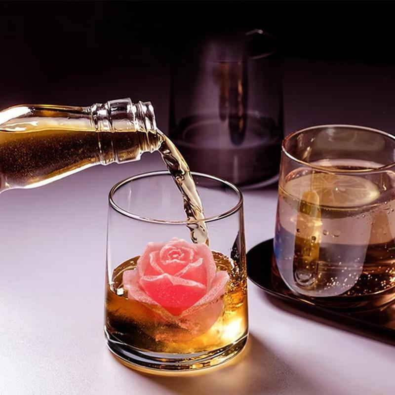 BowLift | 3D Silicone Rose Shape Ice Cube Mold