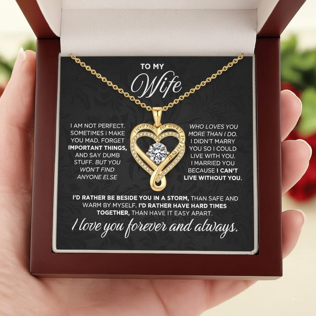 BowLift | ForeverLove | For My Wife I Will Always Love You Necklace Gift