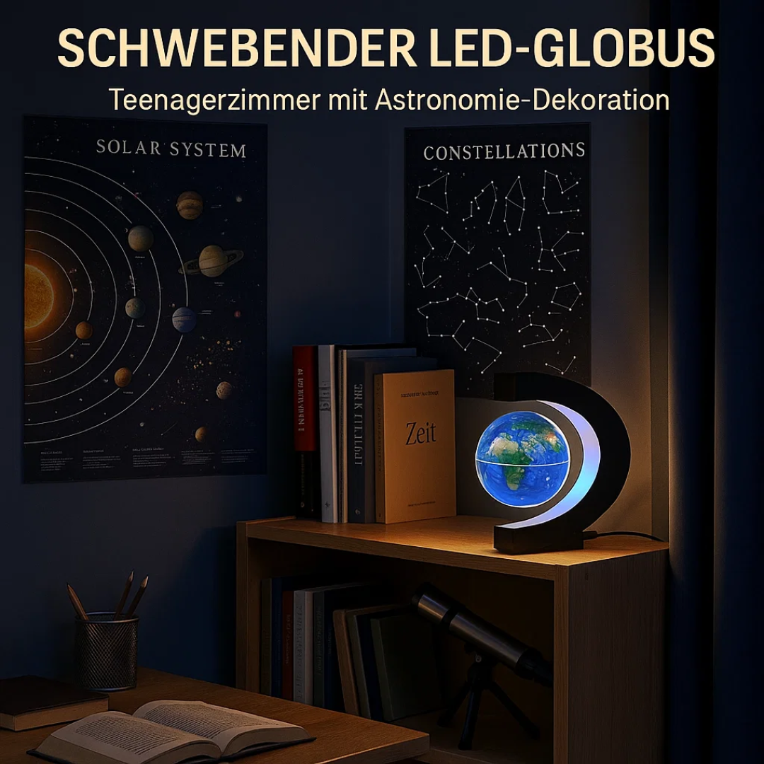AstroGlobe LED World Globe – Floating Globe Lamp with Magnetic Suspension