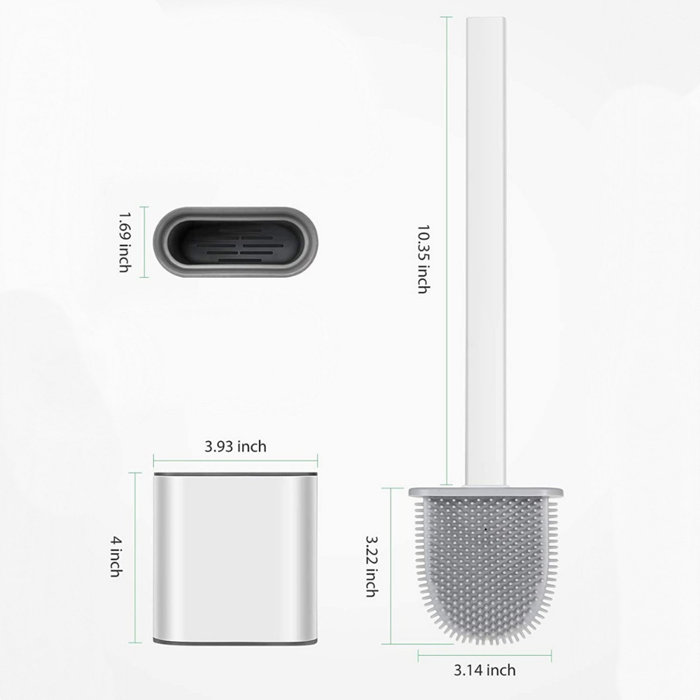 Silicone toilet brush