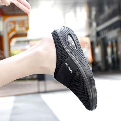 Skanto | Flat Slingback Sandals Made of Mesh