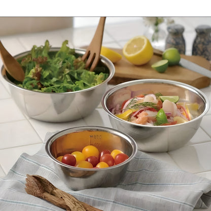 Skanto | 3-Piece Stainless Steel Mixing Bowl Set