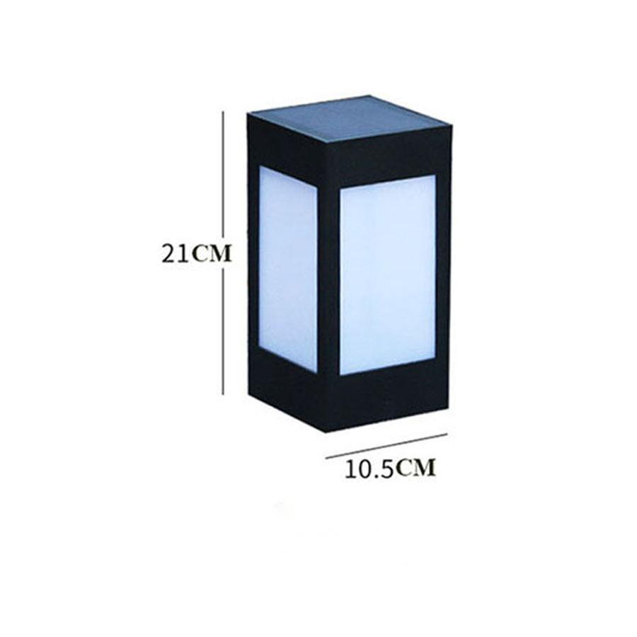 BowLift | Solar LED garden lantern in square design – decorative outdoor lighting for paths and terrace