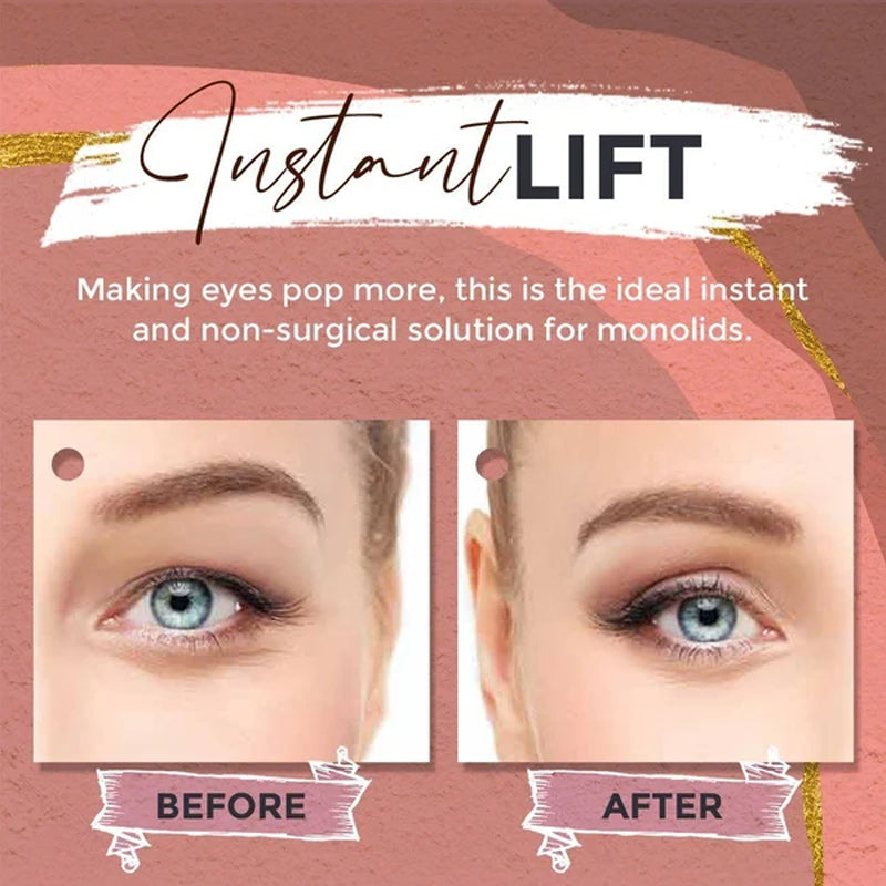 Adhesive-free, invisible double eyelid stickers