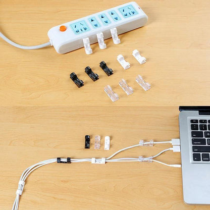 Self-adhesive plastic wire/cable clips | Karnz
