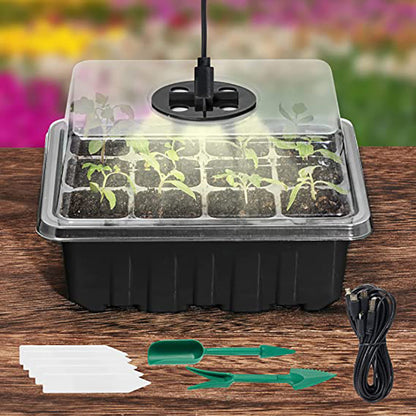 Seed Starter Trays with Grow Light, 5 sets | Bowlift