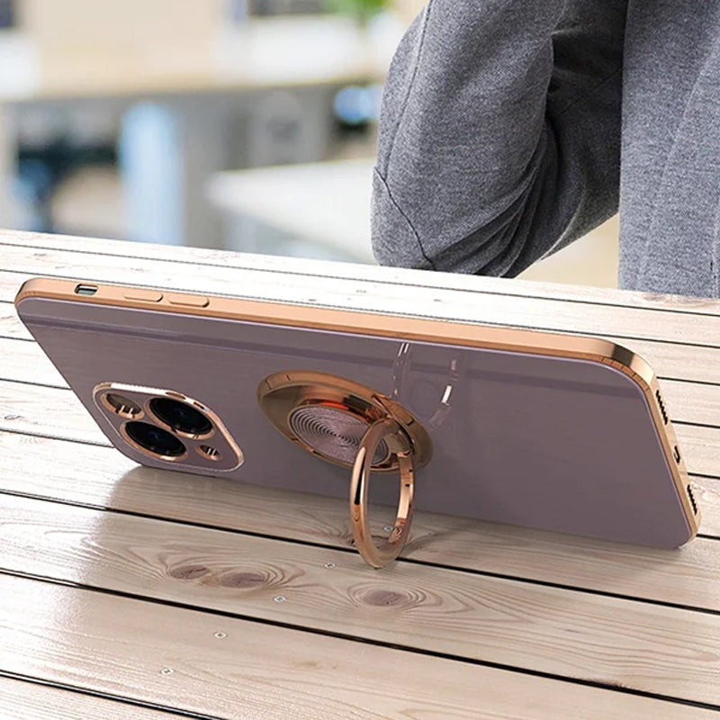 BowLift | Plated Case with Ring For iPhone