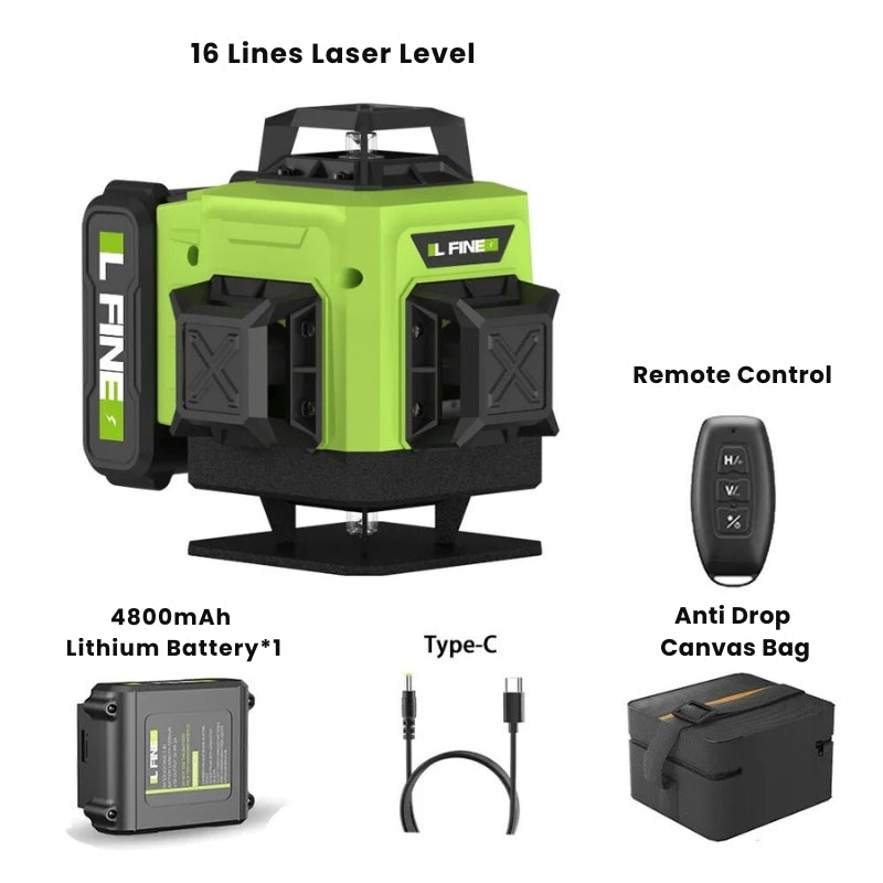 Skanto | 16-Line Professional 4D Laser Level – Precise Measurements and Accurate Alignment