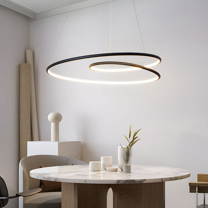 Modern LED Dimmable Pendant Light - Height-Adjustable Ceiling Lamp for Dining Room & Living Room | Karnz