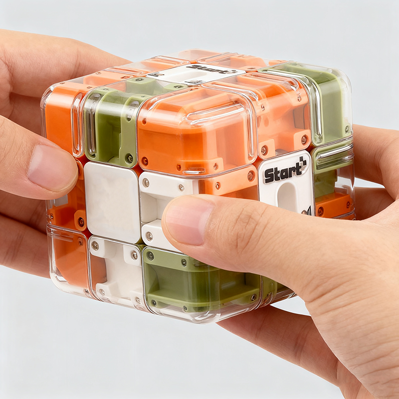Skanto | Large Maze 3D Puzzle Cube - Engaging Educational Toy