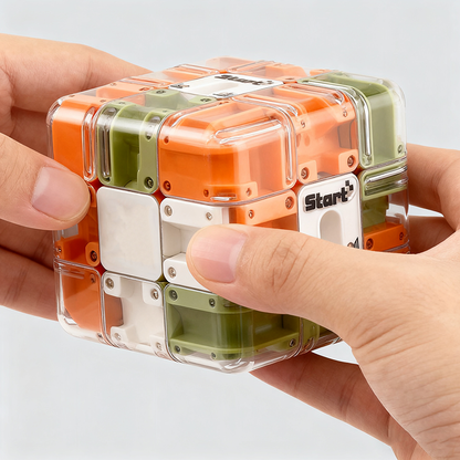Skanto | Large Maze 3D Puzzle Cube - Engaging Educational Toy