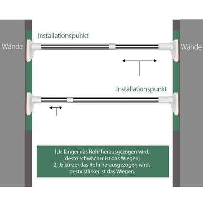 BowLift | Telescopic Clothing Rod made of Stainless Steel