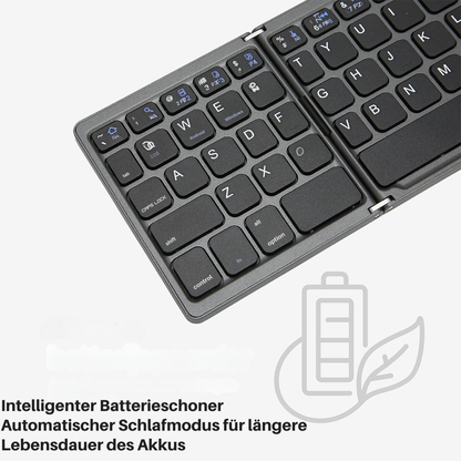 Skanto | Foldable Bluetooth Keyboard | Built-in Touchpad | Black
