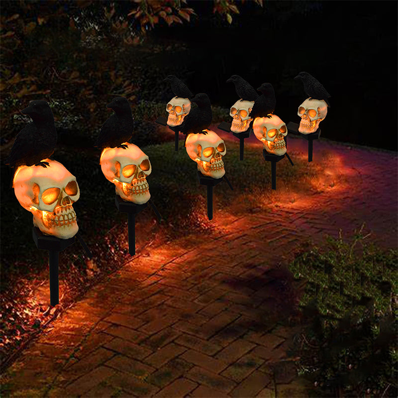 Brehn | Halloween Solar Skull Crows Decorative Lights