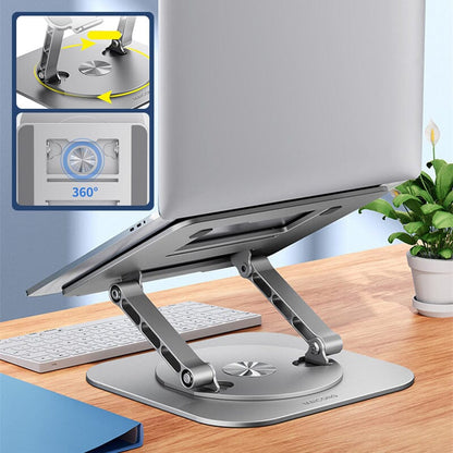 Swiveling aluminum alloy computer stand