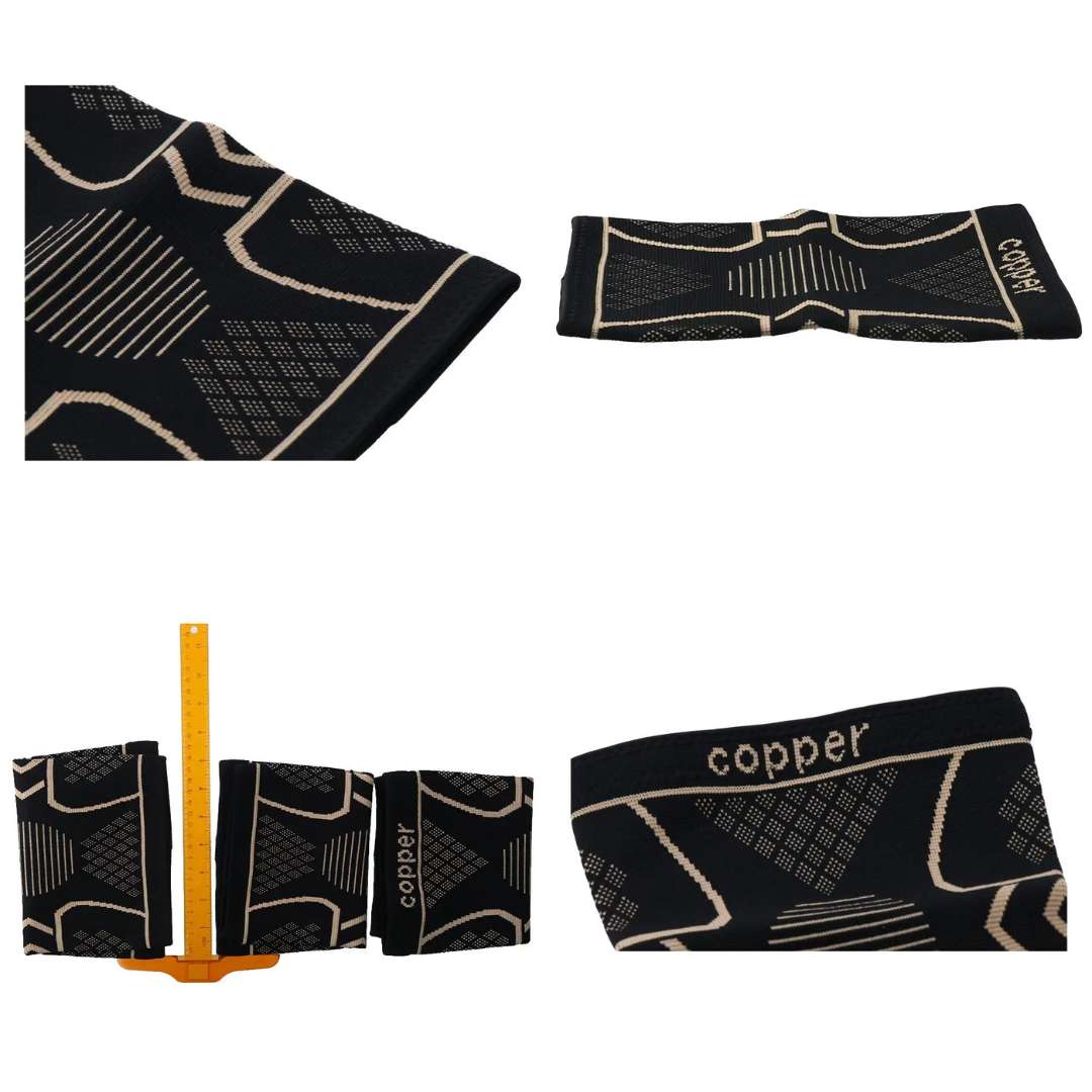 CopperFlex Knee Compression Sleeve | for Pain Relief - Support - Mobility - perfect for Athletes, Arthritis, Seniors, and Injury Recovery Bowlift
