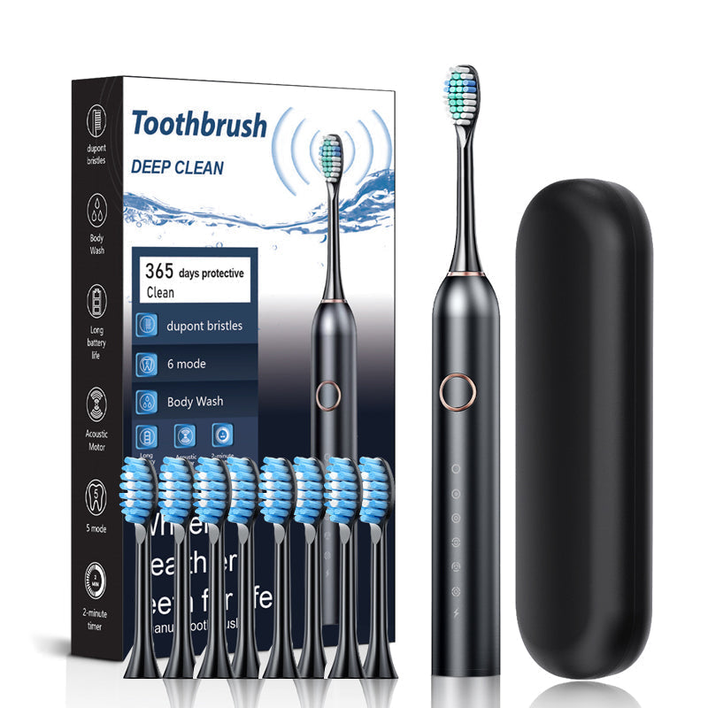 Skanto | Sonic Electric Toothbrush | 6 Modes & IPX7 Waterproof | White, Black, Pink