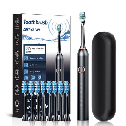 Skanto | Sonic Electric Toothbrush | 6 Modes & IPX7 Waterproof | White, Black, Pink