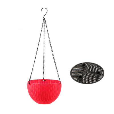 BowLift | Woven hanging basket for plants with chain – Ideal for balcony and garden