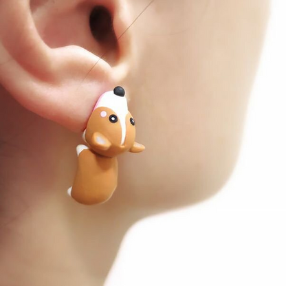 BowLift | Cute Animal Bite Earrings, 1 Pair