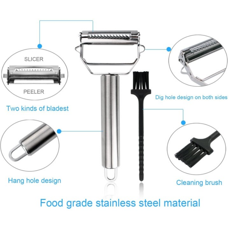 BowLift | Ultra-sharp Stainless Steel Multifunctional Vegetable Peeler & Julienne Cutter