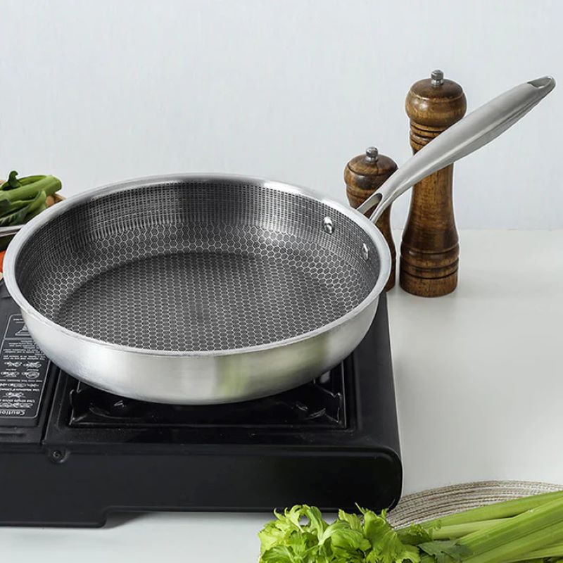 Skanto | Non-stick Stainless Steel Honeycomb Frying Pan
