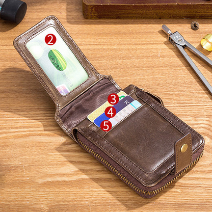 Multifunctional Anti-RFID Leather Wallet | Bowlift