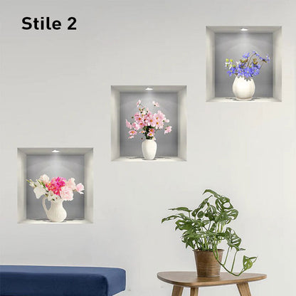 Skanto | Self-Adhesive 3D Plant Wall Stickers