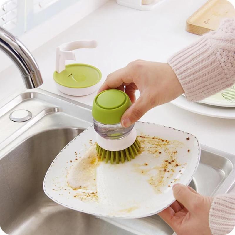 Press-type Dish Brush | Skanto