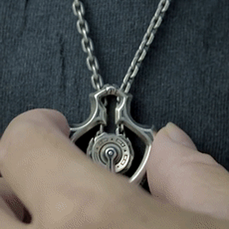 BowLift | Mechanical Rotating Gear Pendant Necklace
