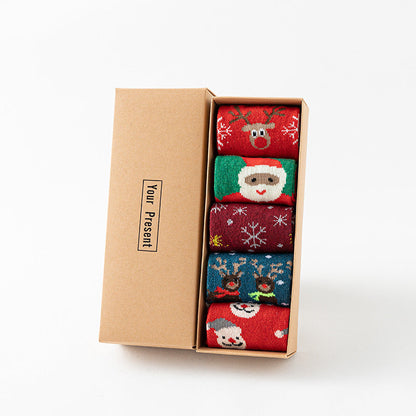 5 pairs of Christmas socks